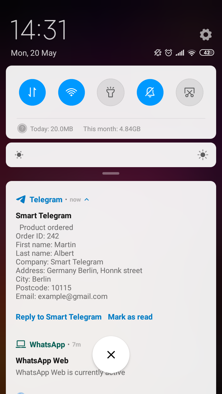 Smart Telegram for wordpress and WooCommerce